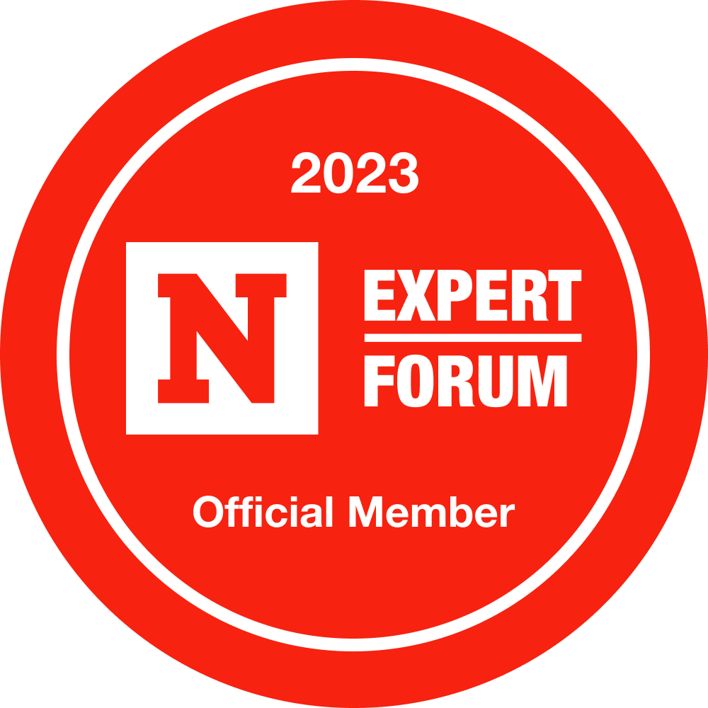 NEF red circle badge