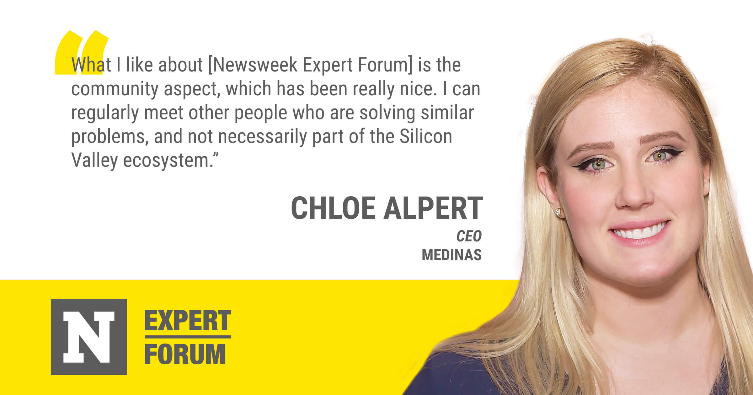 Newsweek Expert Forum’s Diverse Members Give Chloe Alpert New Perspectives