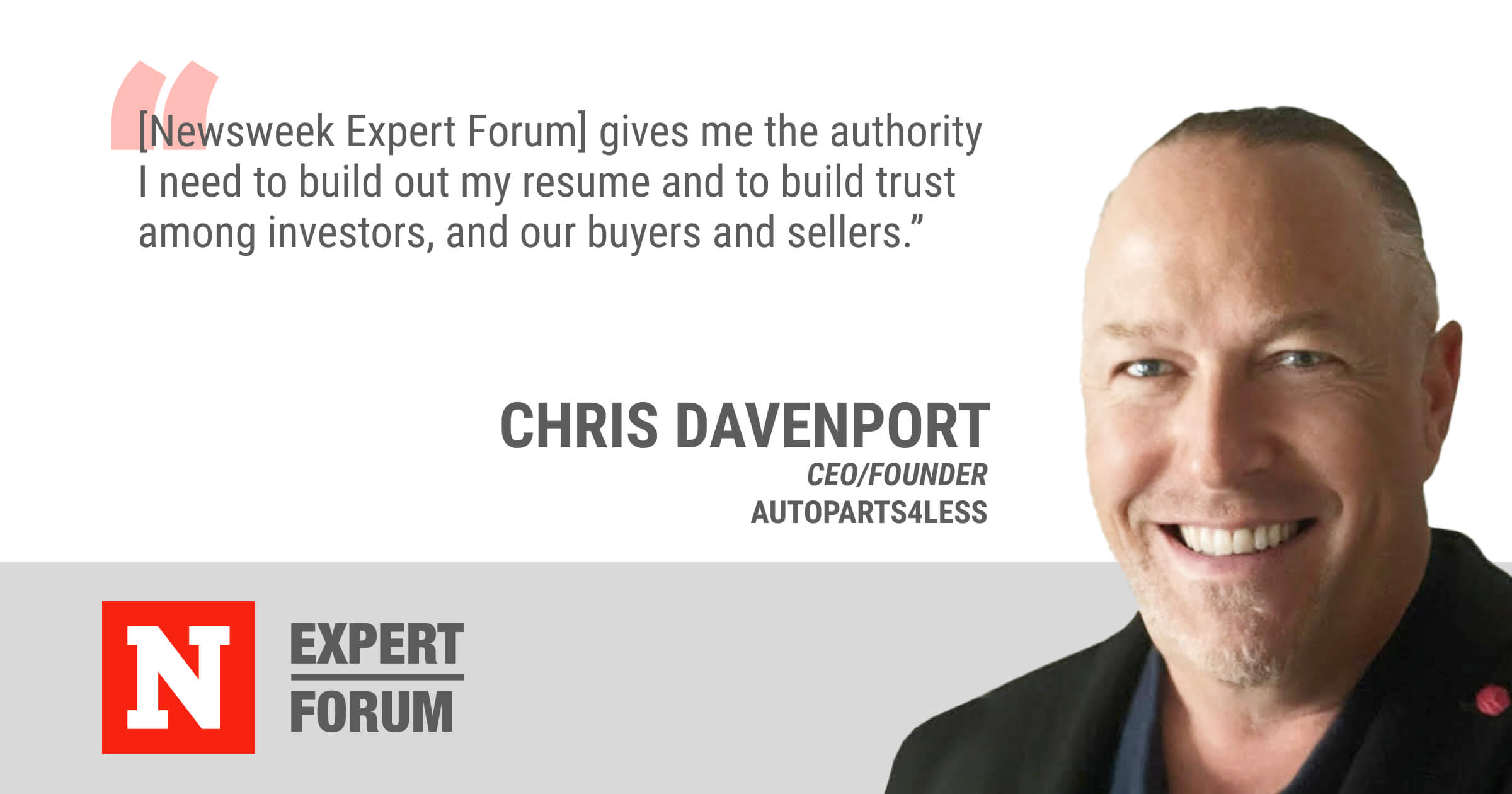 For Chris Davenport, Newsweek Expert Forum Bestows Authority and Trust