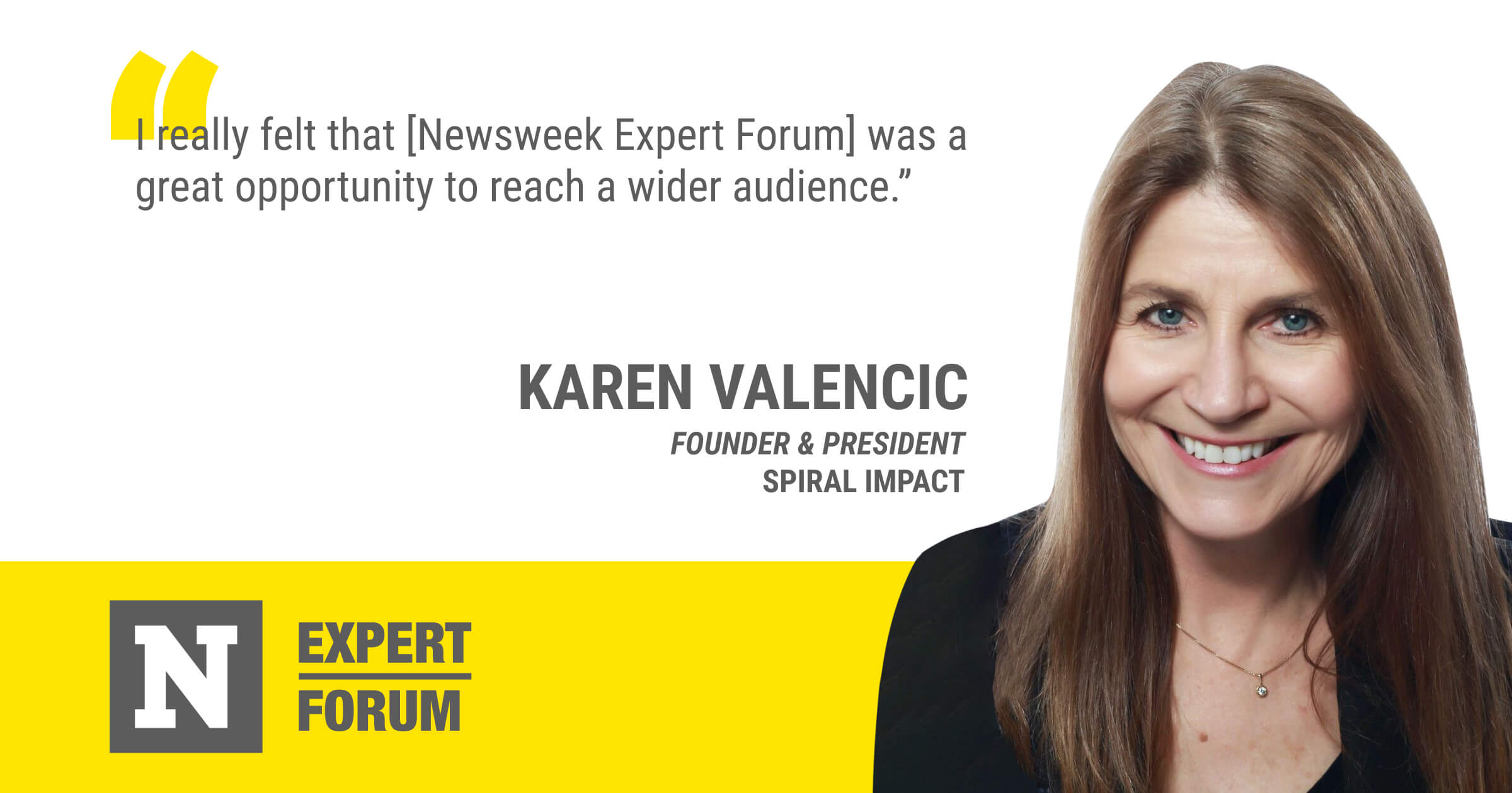 Newsweek Expert Forum member, Karen Valencic