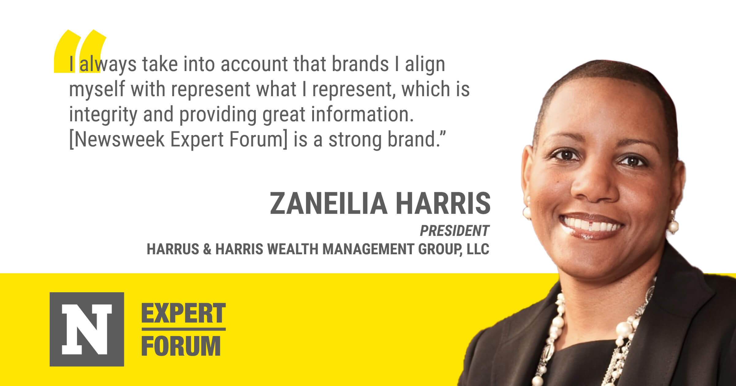 Zaneilia Harris, President of Harrus & Harris Wealth Management Group, L-L-C