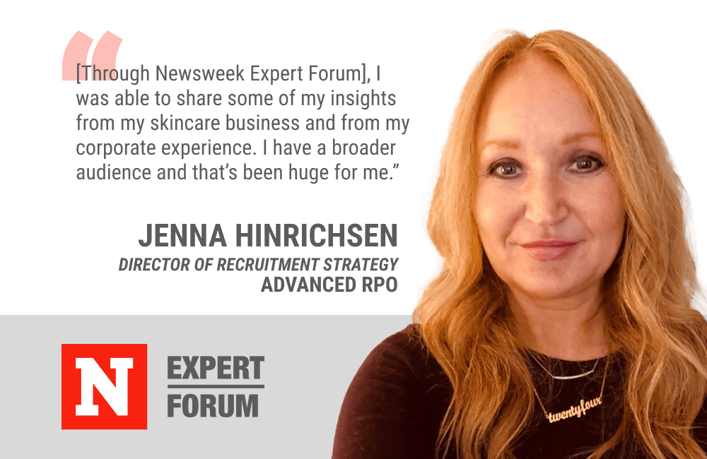 Newsweek Expert Forum Gives Jenna Hinrichsen a Broader Audience For Content