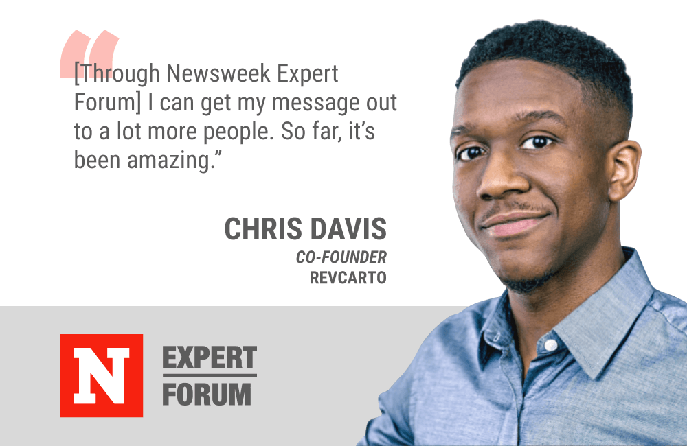 Chris Davis Gains Broader Exposure For His Company Through Newsweek Expert Forum