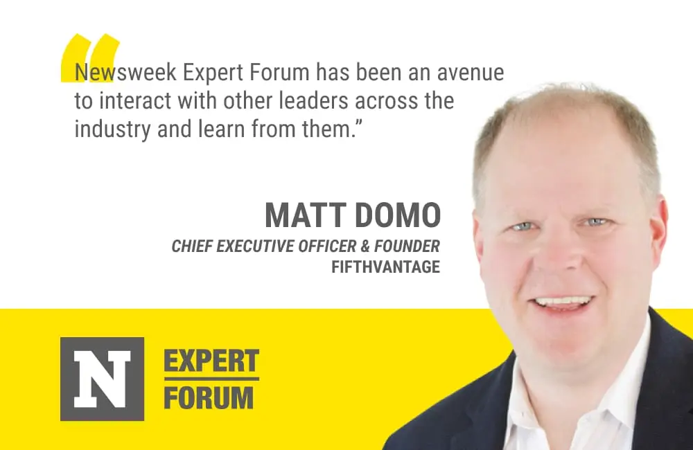 For Matt Domo, Newsweek Expert Forum Yields Valued Advice and Brand Cachet