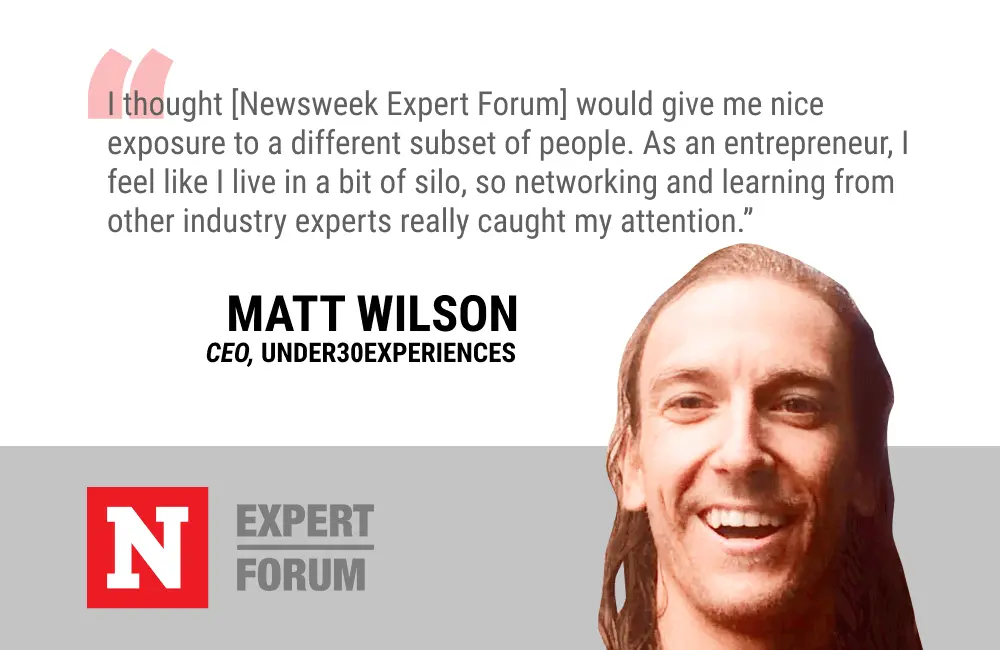 Newsweek Expert Forum Will Give Matt Wilson Unique Networking Opportunities